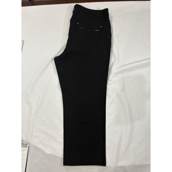 Chico's So Slimming Womens Pants 2.5 Crop US 14 Black - Picture 2 of 5